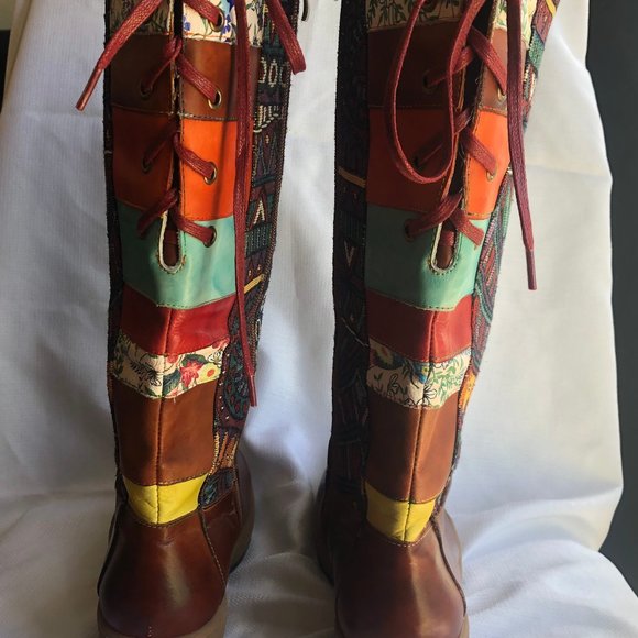 Custom Womens Size 9 Leather Boots - Picture 4 of 4